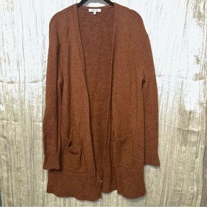 Madewell Slouchy Pockets Open Cardigan Granny Sweater {Medium} Merino Alpaca